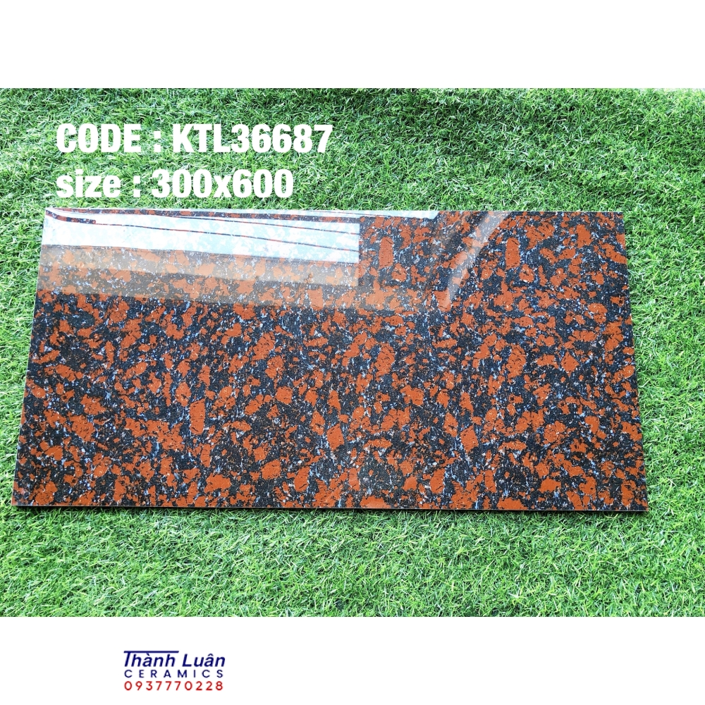 Gạch 30x60 nhập khẩu hoa cương đỏ đen