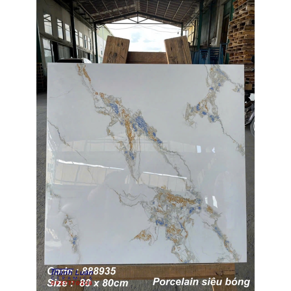 Gạch lát nền 80x80 Porcelain siêu bóng