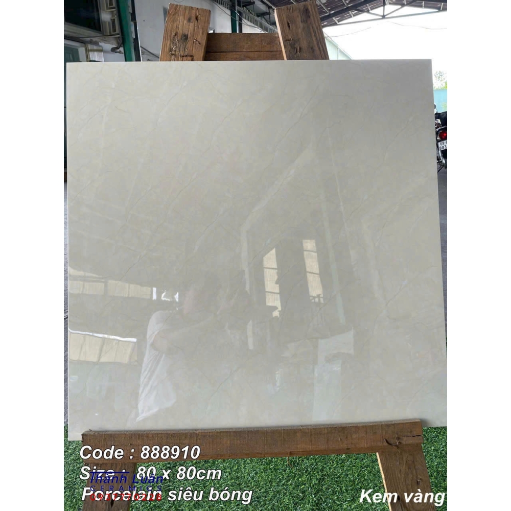 Gạch lát nền 80x80 Việt Nam kem vàng