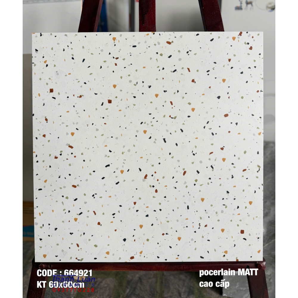 Gạch 60x60 Porcelain giả vân đá terrazzo 