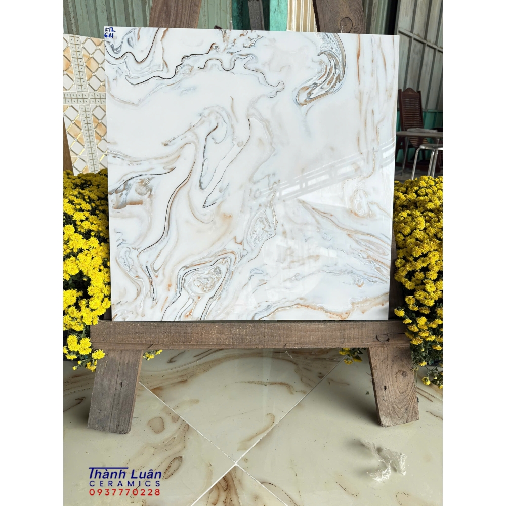 Gạch 60x60 khắc kim nhập khẩu vân bất qui tẵc