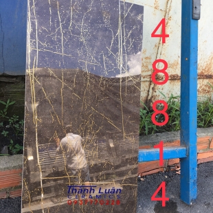 Gạch ốp trang trí 40x80 khắc kim nhâp khẩu cao cấp