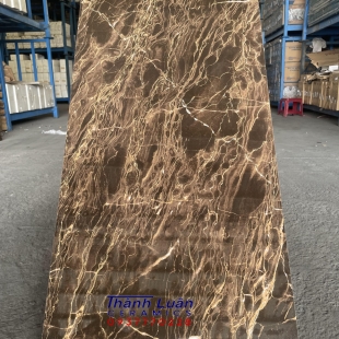 Gạch 40x80  vân đá nâu khắc kim nhập khẩu cao cấp