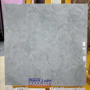 Gạch 60x60 Porcelain xám vân bóng Việt Nam 