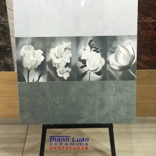 Gạch ốp lát 30x80 men bóng hoa lan nhập khẩu sang trọng