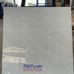 Gạch lát nền 60x60 bóng kiếng vân xám nhẹ