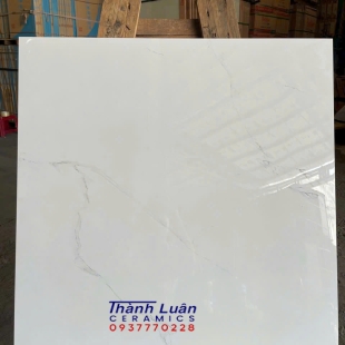 Gạch 80x80 Porcelain trắng vân xám 