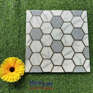 Gạch nhũ bạc 30x30 ô trái banh