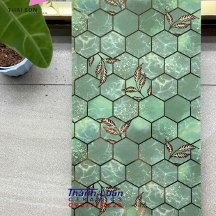 Gạch 30x60 xanh lục giác độc đáo