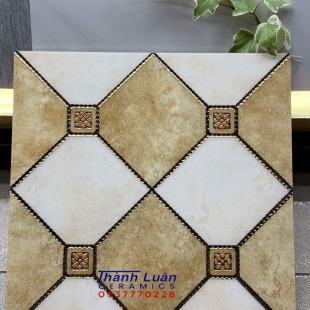 Gạch 30x30 nhập khẩu khắc kim vàng