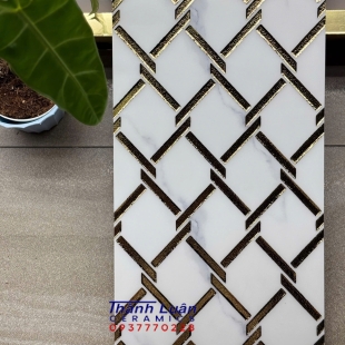 Gạch 30x60 khắc kim vàng nhập khẩu cao cấp