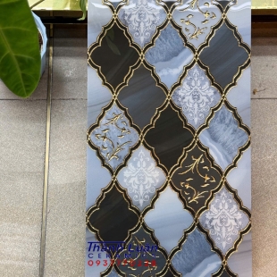Gạch trang trí 30x60 khắc kim nhũ vàng nhập khẩu