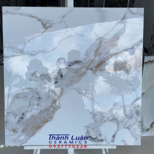 Gạch lót 80x80 nhập khẩu khắc kim vàng cao cấp