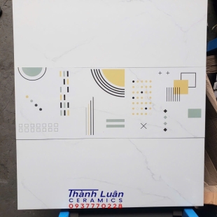 gạch ốp 30x80  men bóng trắng vân mây nhâp khẩu